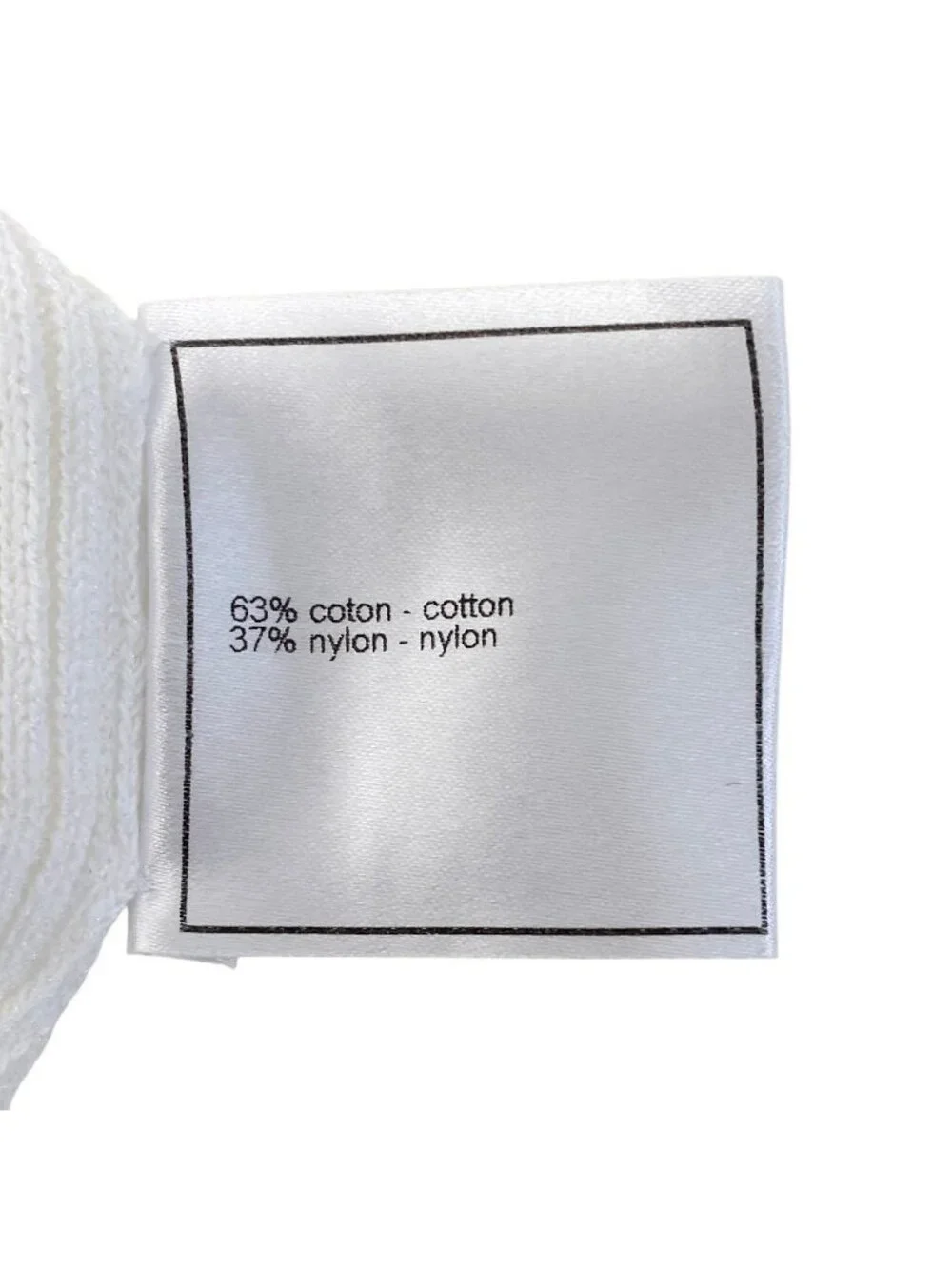 Chanel CC Logo Summer Knit Tunic Length White Sweater 40